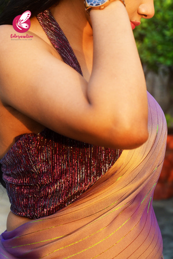 Multicoloured Satin Georgette Fancy Saree